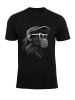 Cotton Prime® T-Shirt mit Affenmotiv - Cool Monkey mit Brille in schwarz