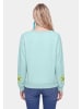 IZIA Women Sweatshirt in Aqua