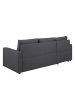 ebuy24 Schlafsofa Sander Dunkelgrau 218 x 155 cm