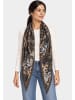 Faera Dreieckstuch Animalprint Aquarelloptik Kante in Taupe