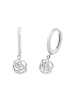Amor Creolen Silber 925, rhodiniert in Silber