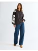 Wrangler Sweatshirt Applique in Faded Black