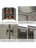 tectake Aluminium Gartenschrank, 75 kg Belastbarkeit, 84,5 x 40,5 x 103,5 cm