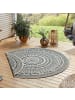 NORTHRUGS In- & Outdoor Wendeteppich Coron rund grün creme