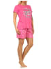 NORMANN kurzarm Shorty Schlafanzug und kurzer Hose - 66891 in pink