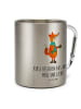 Mr. & Mrs. Panda Kaffeebecher Fuchs Keks mit Spruch in Silber