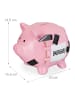 relaxdays Sparschwein in Rosa - (B)15,5 x (H)14,5 x (T)20 cm