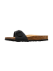 Divine Factory Noga Lorean Edge Pantoletten aus Leder Schwarz