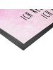 Mr. & Mrs. Panda Schmutzfangmatte Flamingo Yoga mit Spruch in Aquarell Pink