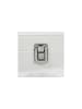 relaxdays Brillenbox in Weiß - (B)33,5 x (H)8,5 x (T)24,5 cm