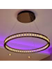 s.LUCE Atom Ring LED-Pendelleuchte Dimmbar in Schwarzchrom