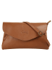 Cluty Abendtasche echt Leder in cognac