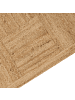 Beliani Geflochtener Teppich ESENTEPE in Beige - (W) 300 x (L) 400 cm