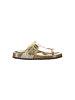 Laura Biagiotti Gold Polyurethan Damen Pantolette