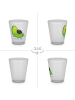 Mr. & Mrs. Panda Schnapsglas Avocado Schwangerschaft ohne Spruch in Transparent