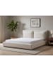 Beliani 2-tlg Doppelbett BAJONNA in Beige/Schwarz