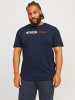 JACK & JONES PLUS T-shirt in Navy Blazer