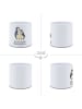 Mr. & Mrs. Panda Pflanztopf Pinguin umarmen mit Spruch in Weiß