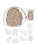 Nabbi BioBeads Schulset, 30.000 Stk, 21 Stiftplatten, Pastell Mix - ab 5 Jahren