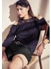 Laura Scott Langarmshirt in schwarz