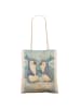 Mr. & Mrs. Panda Tote Bag Pinguine trösten Design ohne Spruch in Weiß