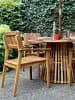 Beliani 2er-Set Gartenstuhl AGELLO in Braun
