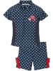 Playshoes Kinder Bade Set "UV-Schutz Bade-Set Herzchen" in Blau