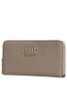 Liu Jo Caliwen XL Zip Around - Geldbörse 12cc 19 cm (anthrazit met.) in desert taupe
