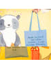 Mr. & Mrs. Panda Tote Bag Spruch Selbstzweifel und Träume mit Sp... in Sky Blue