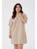 KAFFE curve Kleid KCnana Loose fit in Chincilla / White stripe