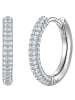 Yokoamii Ohrringe aus Messing mit Zirkonia in silber
