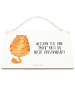 Mr. & Mrs. Panda Deko Schild Katze Mittelfinger mit Spruch in Transparent