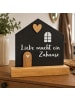 UNUS Deko Aufsteller Haus Liebe macht ein Zuhause in Schwarz