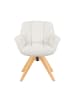 DUBI Möbel 2er-Set: Drehstuhl Mika-Nele in Creme - (B)65 x (H)81 x  (T)66 cm