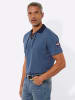 Sieh an! Kurzarm-Poloshirt in jeansblau