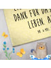 Mr. & Mrs. Panda Gästehandtuch Igel Beten mit Spruch in Gelb Pastell