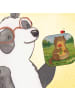 Mr. & Mrs. Panda Untersetzer Glas Otter Blumenstrauß Design ohne... in Weiß