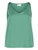 Vera Mont Satin-Bluse mit V-Ausschnitt in Silky Green