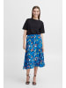 b. young BYMMJOELLA LONG FRILL SKIRT - LIGHT WOVEN Regular fit in Ibiza Blue Mix
