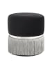 Kayoom Hocker Rebecca in schwarz - grau - silber
