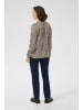Kaffe Langarm-Bluse KAamber in Grey/Black Graphic Simili
