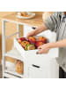 SoBuy Küchenwagen in Weiß und Natur - (B)68 x (H)85 x (T)38cm