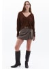 OXXO V-Ausschnitt-Pullover DOWNTOWN BROWN
