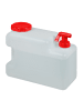 relaxdays Wasserkanister in Weiß/Rot - 12 l