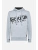 Boxeur des Rues Kapuzenpullover Hooded Sweatshirt with Thumb Openings in Greymel