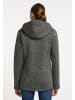 ICEBOUND Strickfleecejacke in Grau Melange