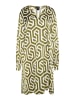 DreiMaster Damen Midikleid in Wollweiss Oliv