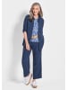 GOLDNER Jacke Viskose Hemdjacke Langarm in marine