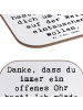 Mr. & Mrs. Panda Untersetzer für Gläser Spruch Freund fürs Leben... in Weiß
