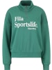 Fila Longsleeve "Lachy Oversized Half Zip Sweater" in Grün